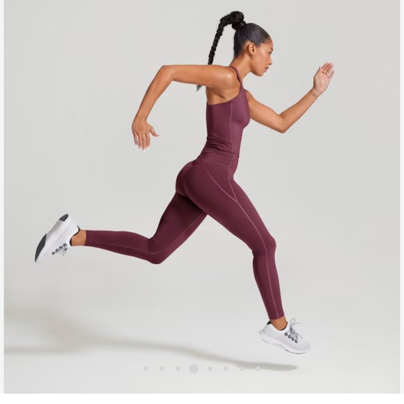 NWT Allbirds natural leggings in Aubergine color - Picture 1 of 4